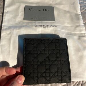Dior Cannage Quilted Nylon Wallet